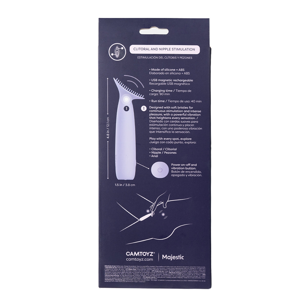 CAMTOYZ TESSY VIBRADOR DE CLITORIS Y PEZONES