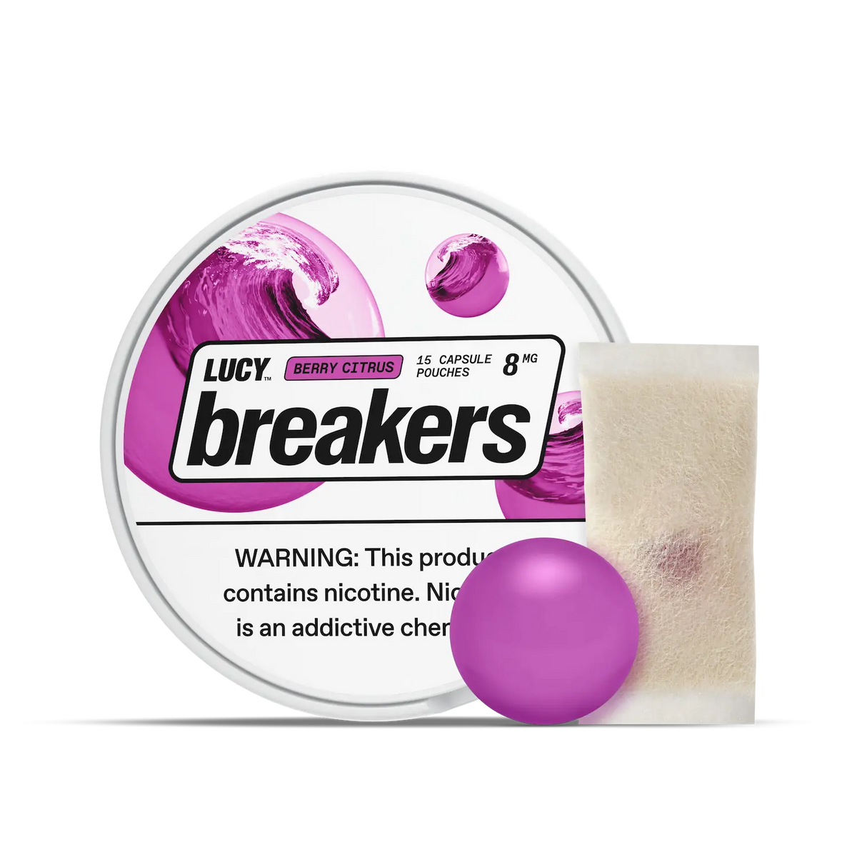 LUCY BREAKERS BERRY CITRUS POUCHES X15 8MG