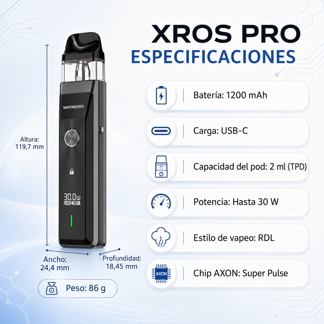 VAPORESSO XROS PRO - BLACK