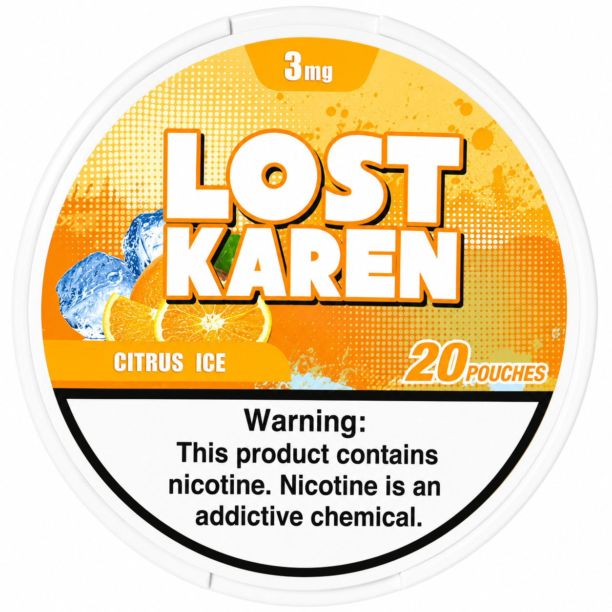 LOST KAREN CITRUS ICE POUCHES X20 3MG