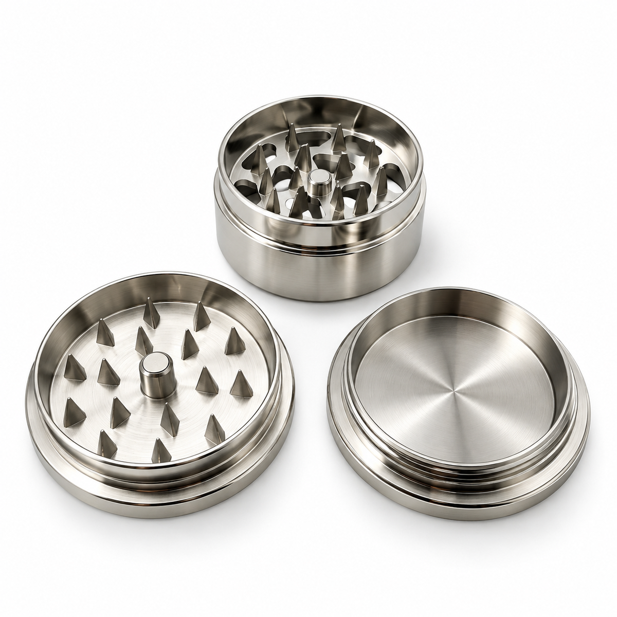 GRINDER SILVER 50MM 3 PARTES