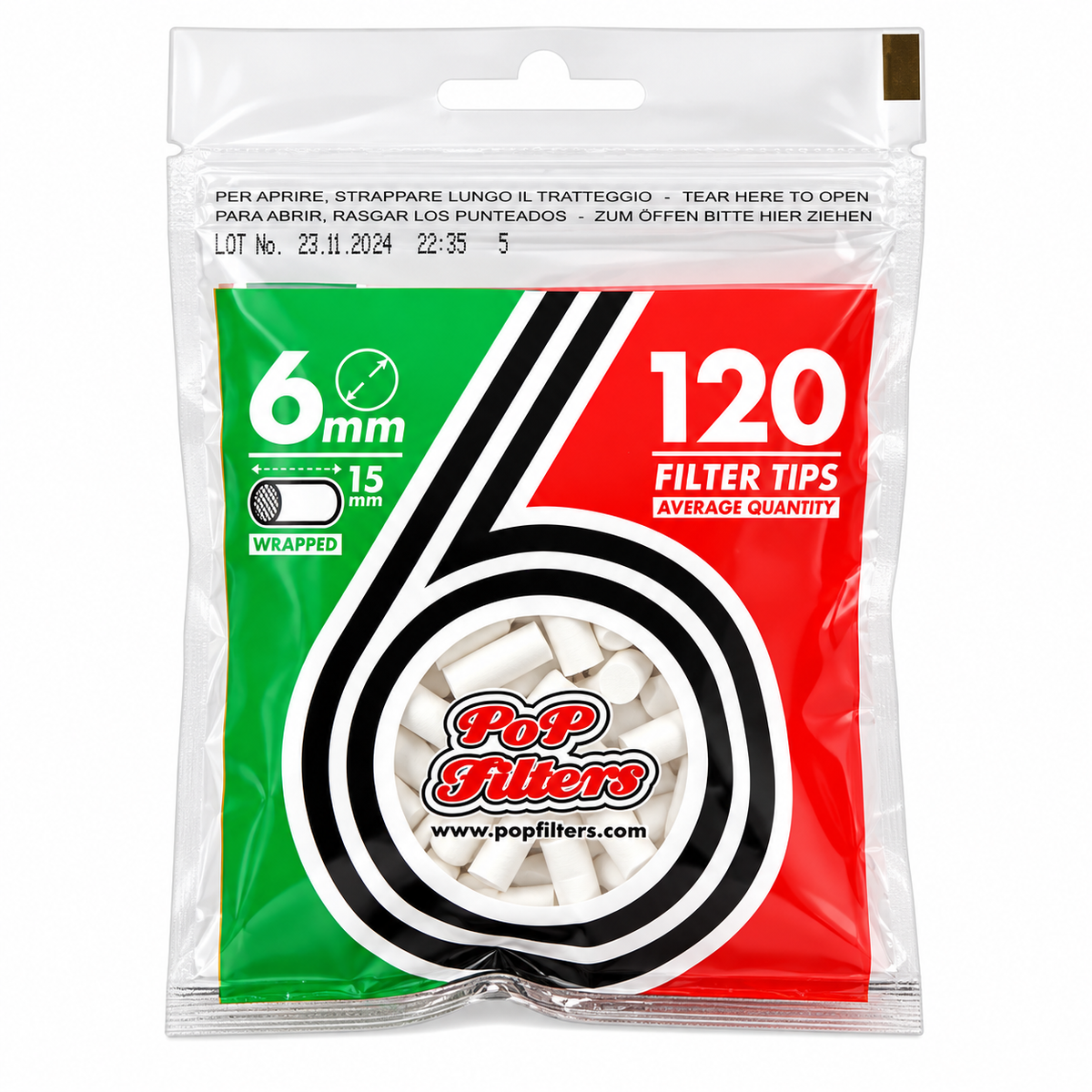 POP FILTERS ALGODÓN X 120