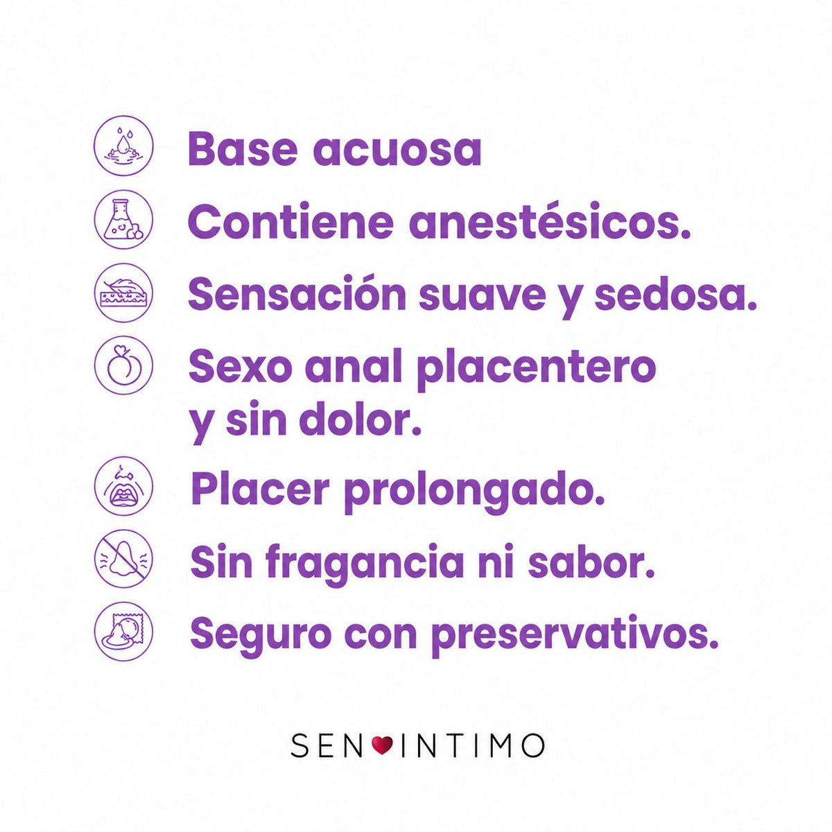 SEN ÍNTIMO LUBRICANTE ANAL DESENSIBILIZANTE 30ml