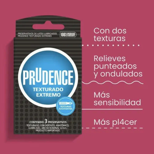 PRUDENCE CONDONES TEXTURADO EXTREMO X3