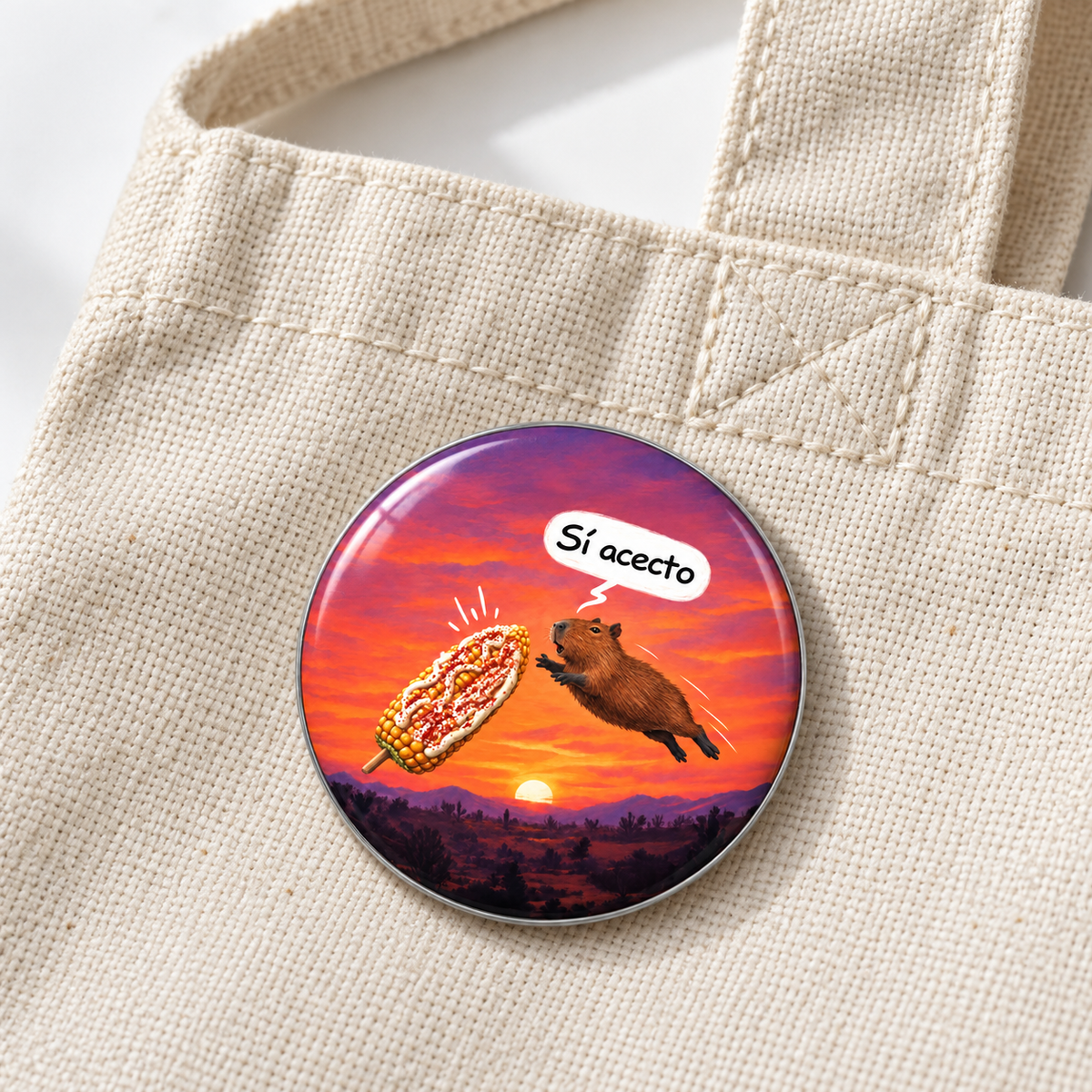 PIN CAPIBARA SI ACECTO