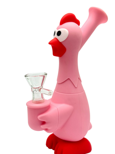 BONG SILICONA GALLINA ROSA