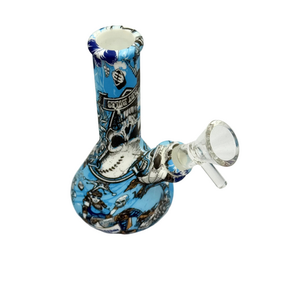 BONG SILICONA MINI AZUL