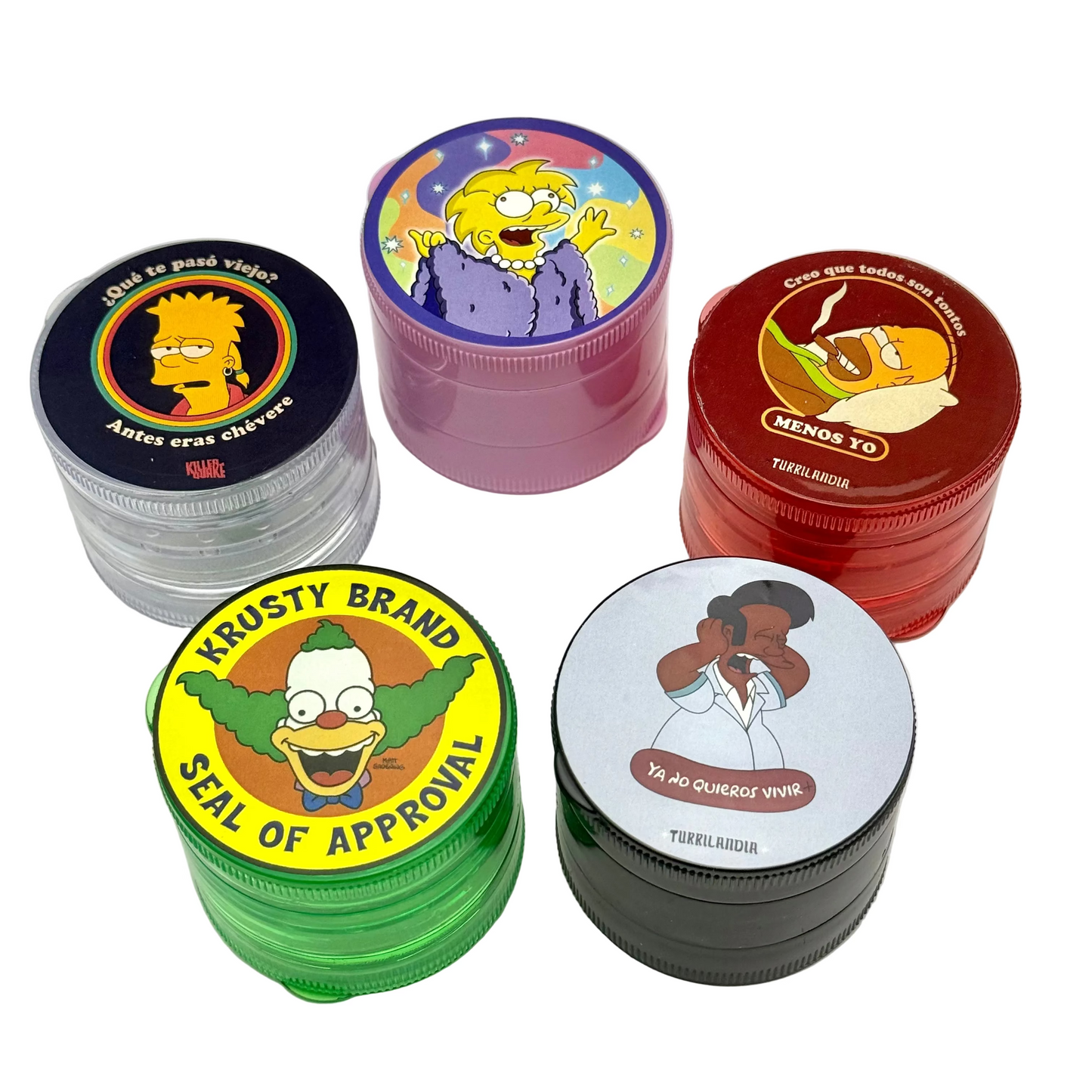 GRINDER STICKERS 60mm 4 PARTES