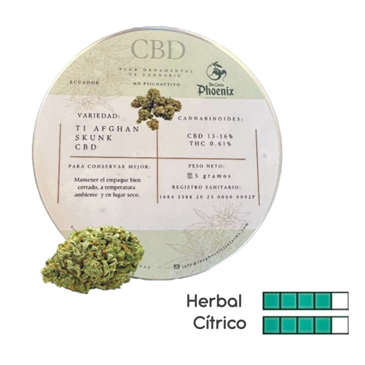 FLORES CBD T1 AFGHAN SKUNK 3G