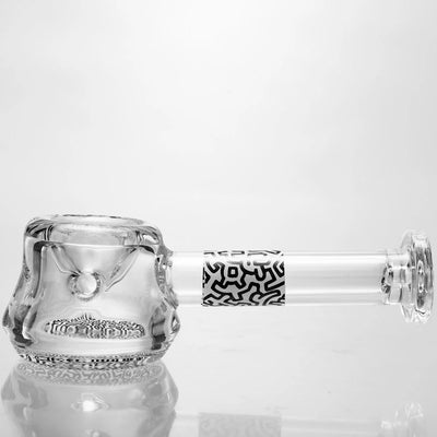 K. HARING SPOON DE VIDRIO BLANCO Y NEGRO