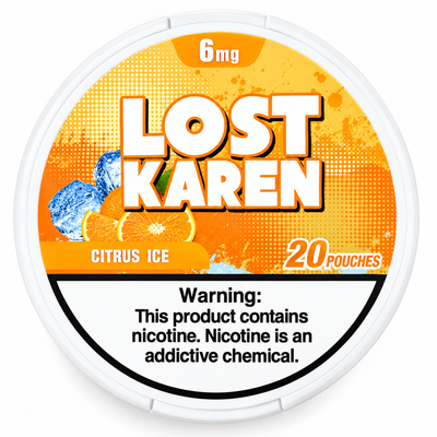 LOST KAREN CITRUS ICE POUCHES X20 6MG