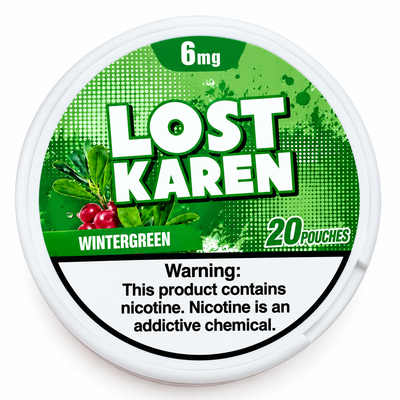 LOST KAREN WINTERGREEN POUCHES X20 6MG