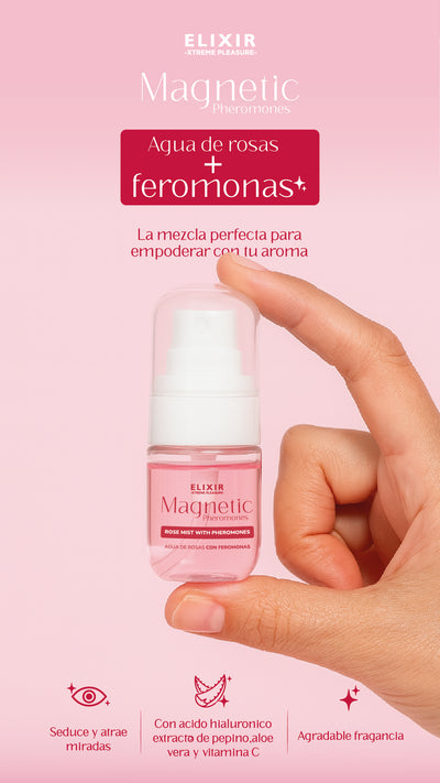 AGUA DE ROSAS CON FEROMONA MAGNÉTICA 30ml