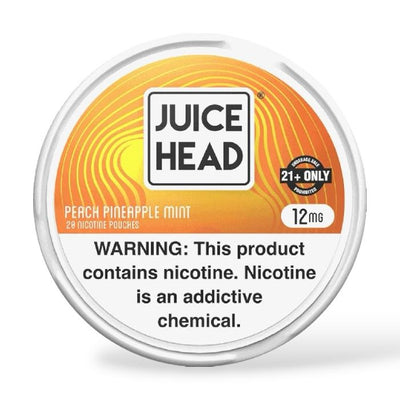 JUICE HEAD PEACH PINEAPPLE MINT POUCHES X20 6MG