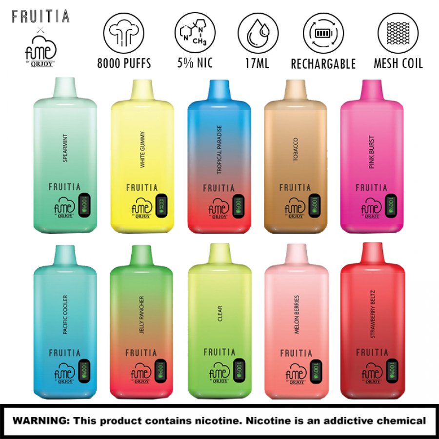 FUME FRUITIA 8K PUFFS