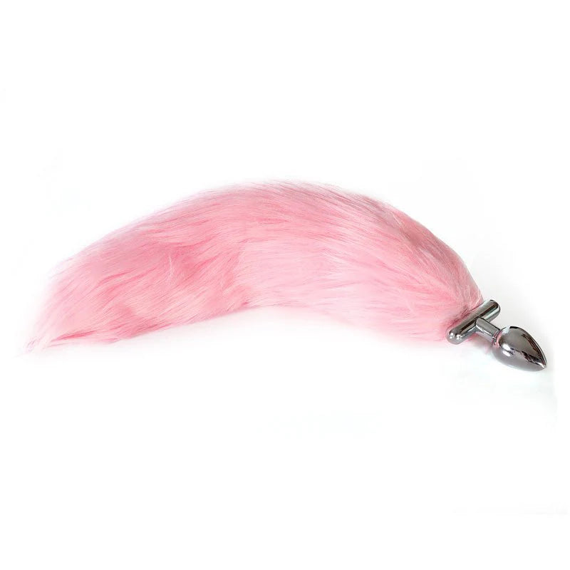 PLUG ANAL CON COLA COTTON ROSADO