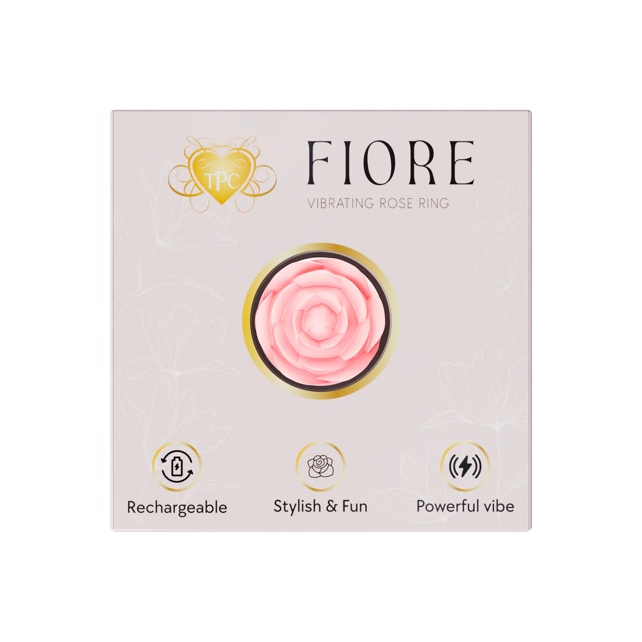 TCP ANILLO VIBRADOR DE ROSA FIORE