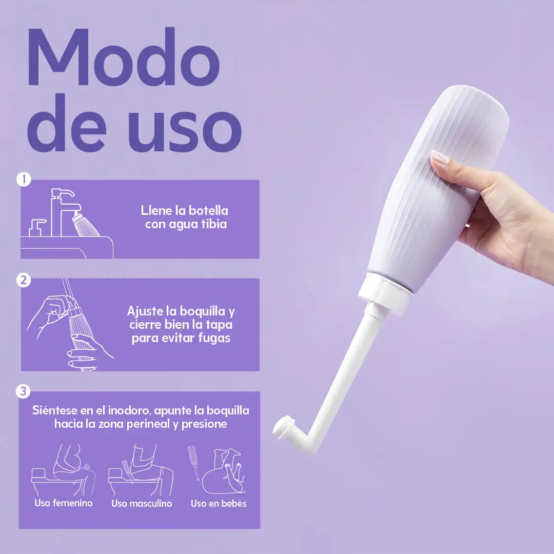 UVA POSPARTO BOTELLA DE LAVADO PERINEAL