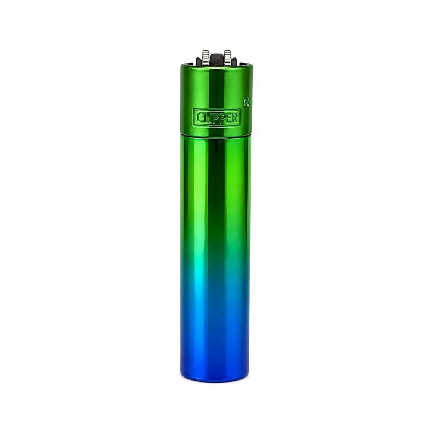 CLIPPER METÁLICA DE LUJO VERDE CON AZUL