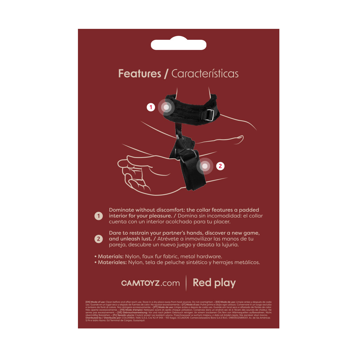 CAMTOYZ COLLAR CON ESPOSAS PARA MUÑECAS OBEDIENCE
