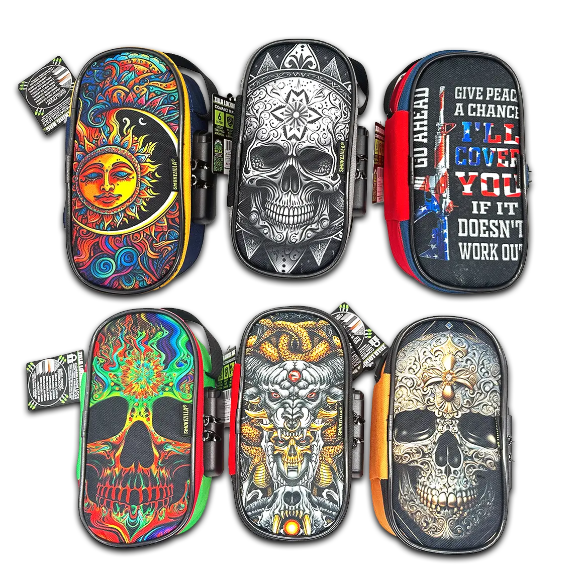SMOKEZILLA BOLSO ANTIOLOR CON SEGURO