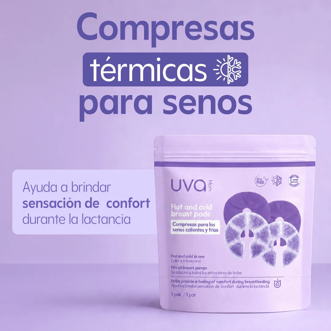 UVA POSPARTO COMPRESAS PARA SENOS CALIENTE Y FRÍA