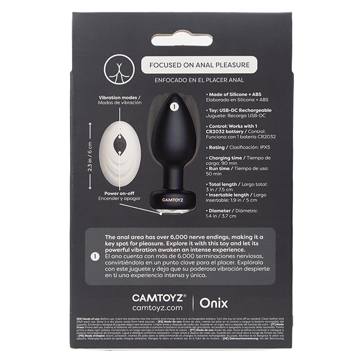 CAMTOYZ NEXUS PLUG ANAL CON VIBRADOR