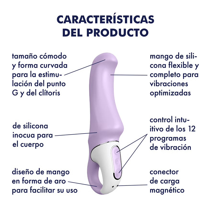 SATISFYER VIBRADOR ESTIMULA PUNTO G CHARMING SMILE