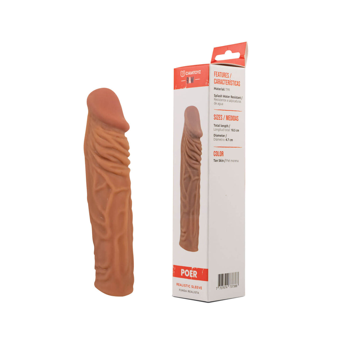 CAMTOYZ FUNDA PARA EL PENE REALISTA POER
