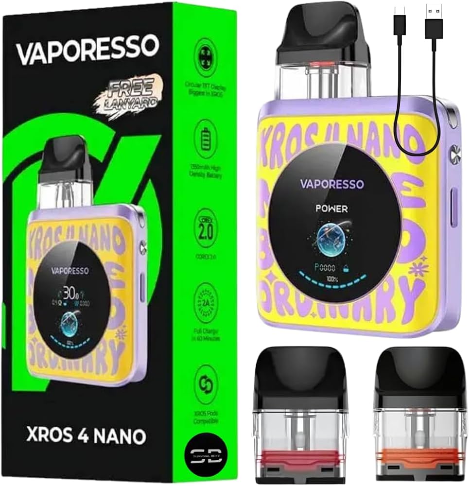 VAPORESSO XROS 4 NANO - WORD-POP YELLOW