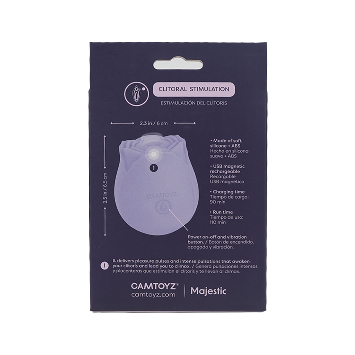 CAMTOYZ ESTIMULADOR DUAL DE PUNTO G LOTUS G-SPOT