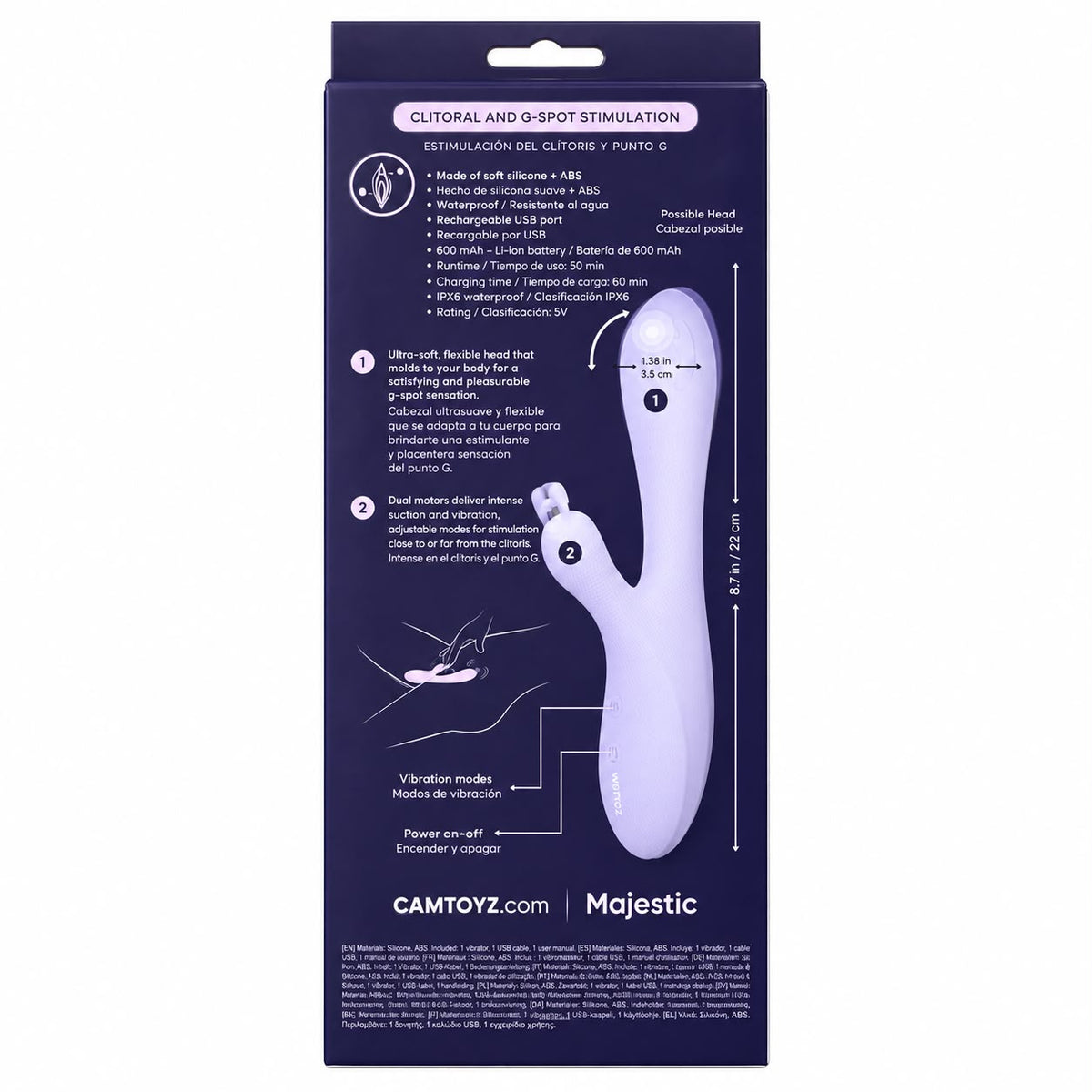 CAMTOYZ VIBRADOR RABBIT LEYLA