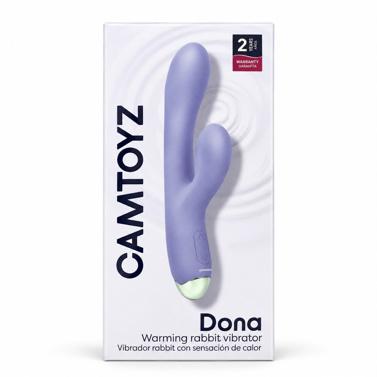 CAMTOYZ VIBRADOR DOBLE ESTIMULACIÓN SENSACIÓN CALIENTE DONA