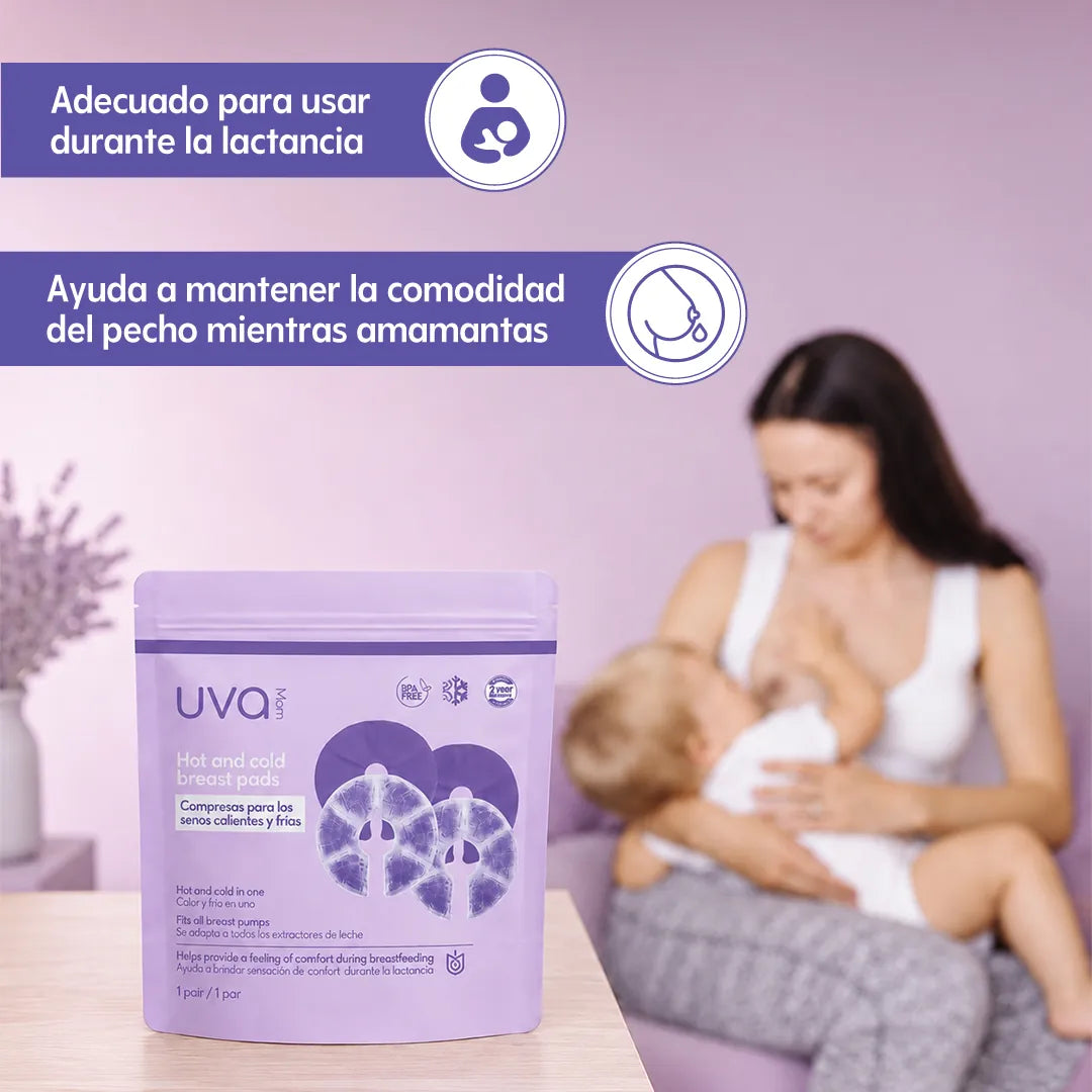 UVA POSPARTO COMPRESAS PARA SENOS CALIENTE Y FRÍA