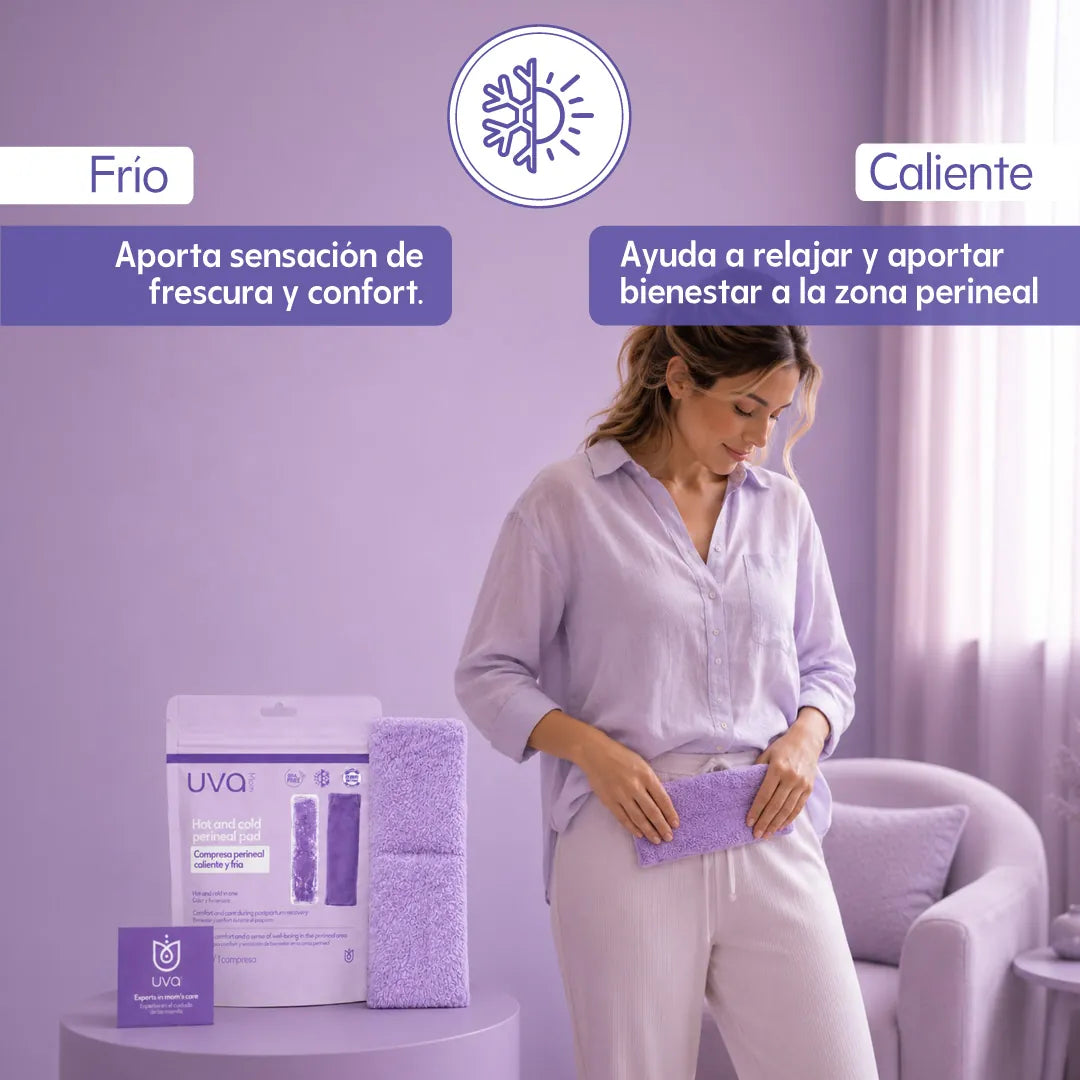 UVA POSPARTO COMPRESA PERINEAL CALIENTE Y FRÍA
