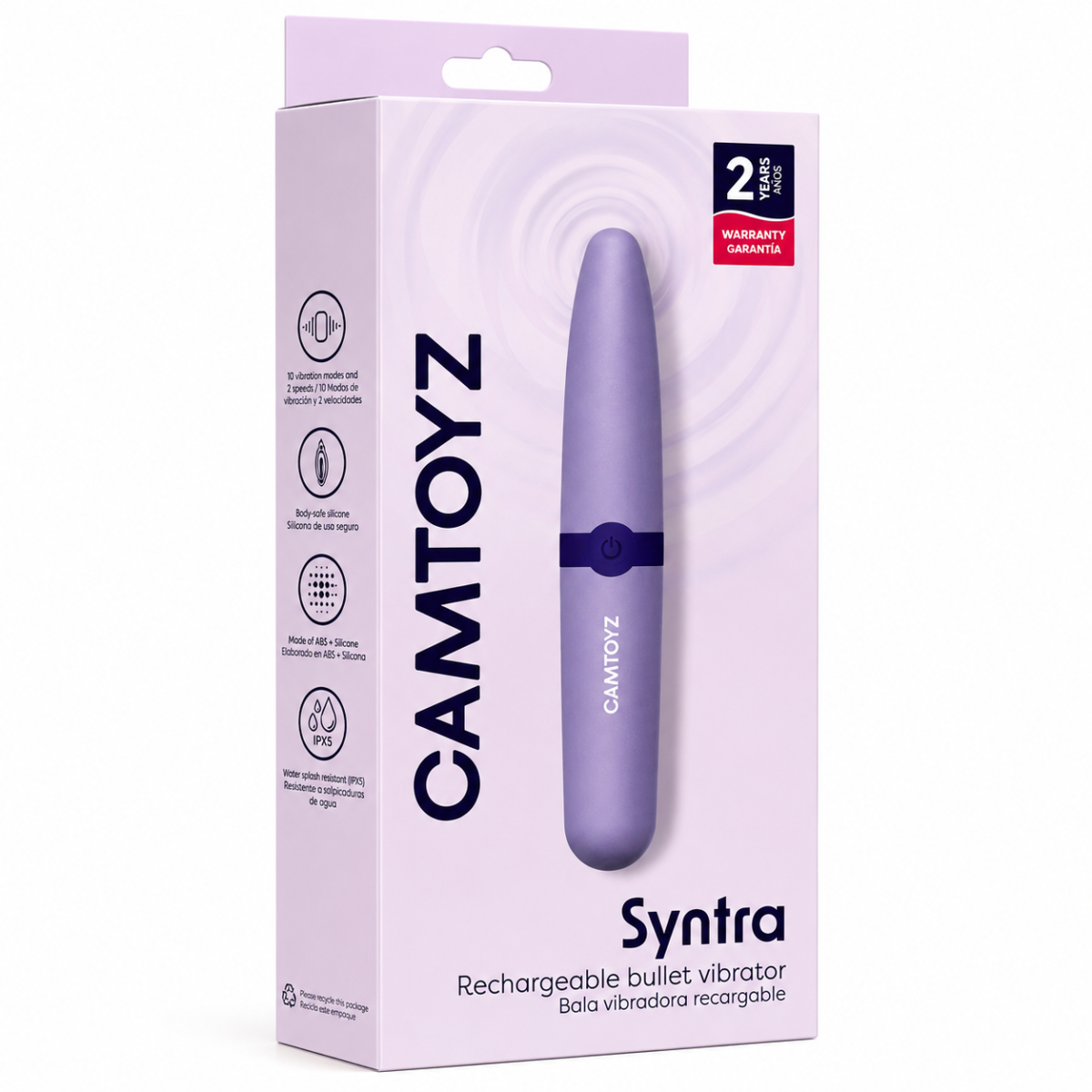 CAMTOYZ BALA VIBRADORA RECARGABLE SYNTRA