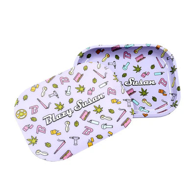 BLAZY SUSAN BANDEJA METÁLICA CON TAPA