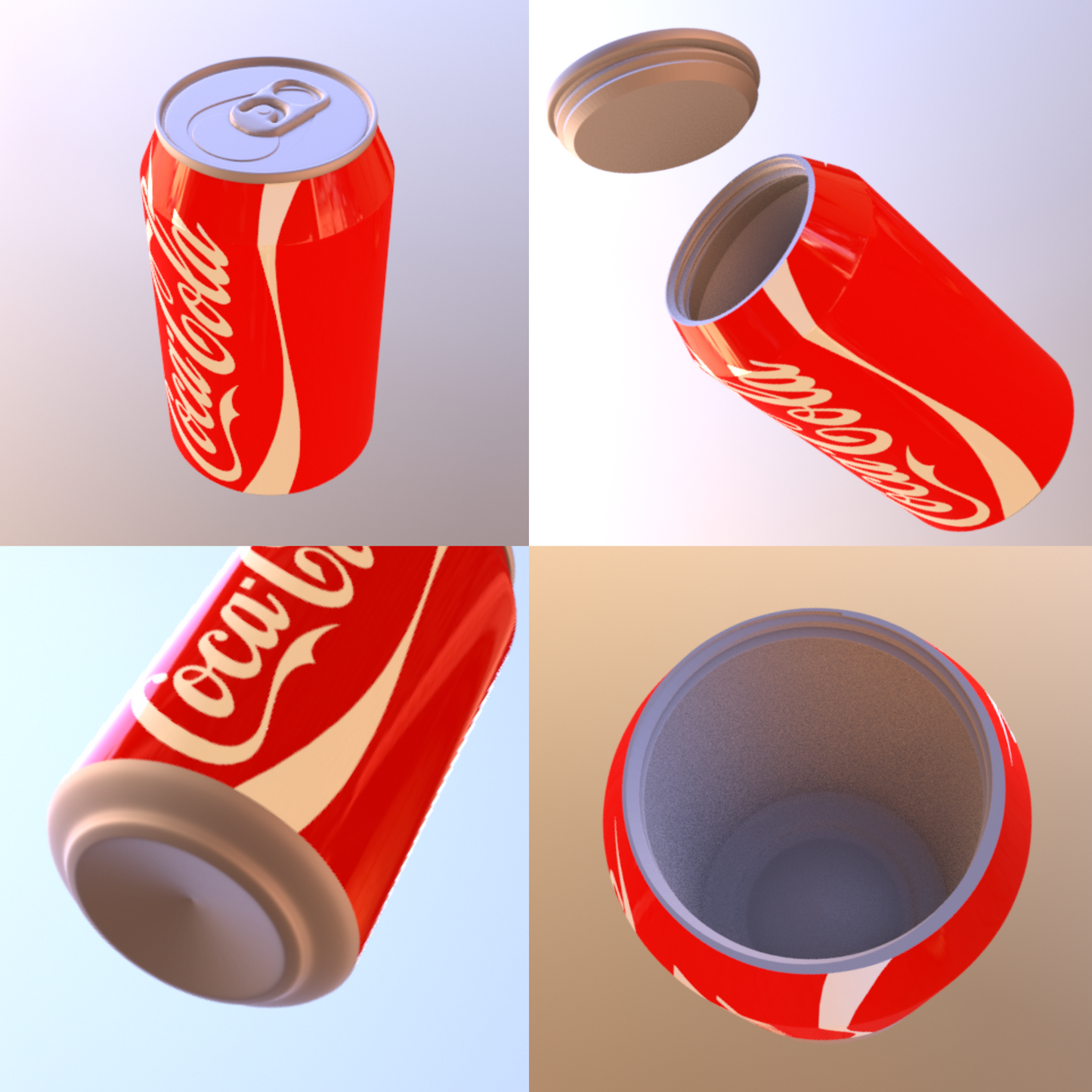 CONTENEDOR LATA COCA COLA
