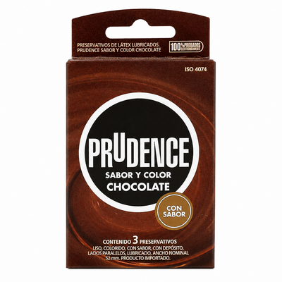 PRUDENCE CONDONES CHOCOLATE X3