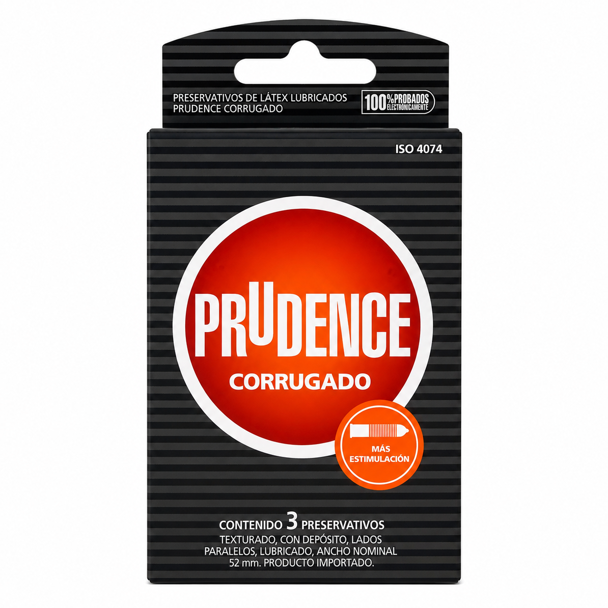 PRUDENCE CONDONES CORRUGADO X3