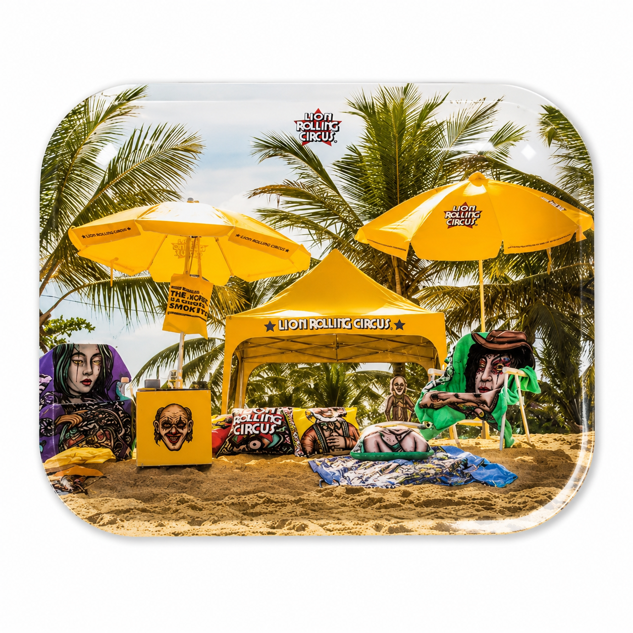LION ROLLING CIRCUS BANDEJA PARTY BEACH XL