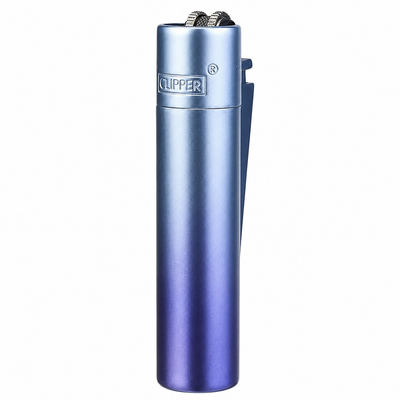 CLIPPER METÁLICA DE LUJO CELESTE CON MORADO