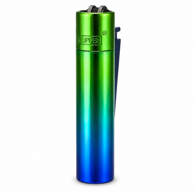 CLIPPER METÁLICA DE LUJO VERDE CON AZUL