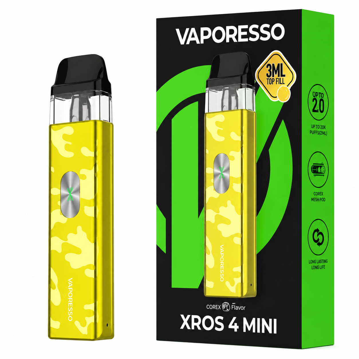 VAPORESSO XROS 4 MINI - CAMO YELLOW