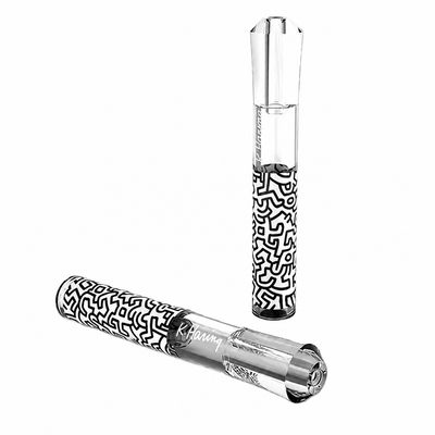 K. HARING TASTE DE VIDRIO BLANCO Y NEGRO