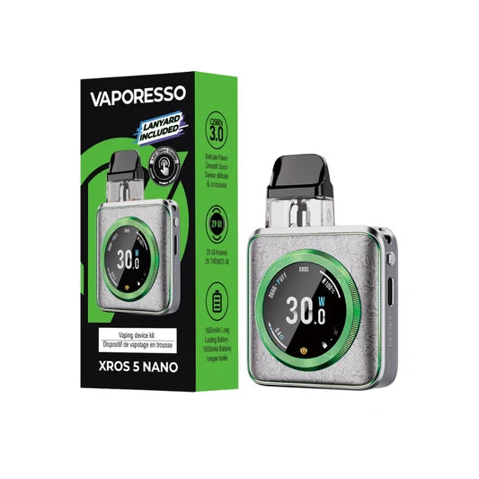 VAPORESSO XROS 5 NANO - DAMASCUS SILVER