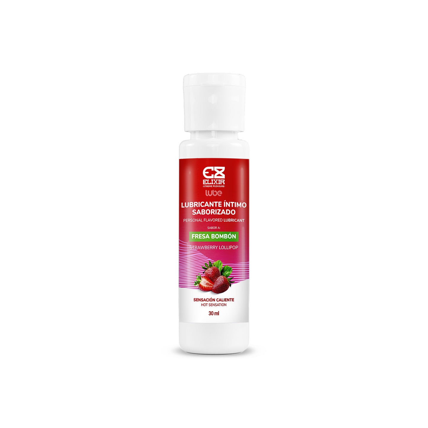 LUBRICANTE SABORIZADO FRESA BOMBÓN 30ml