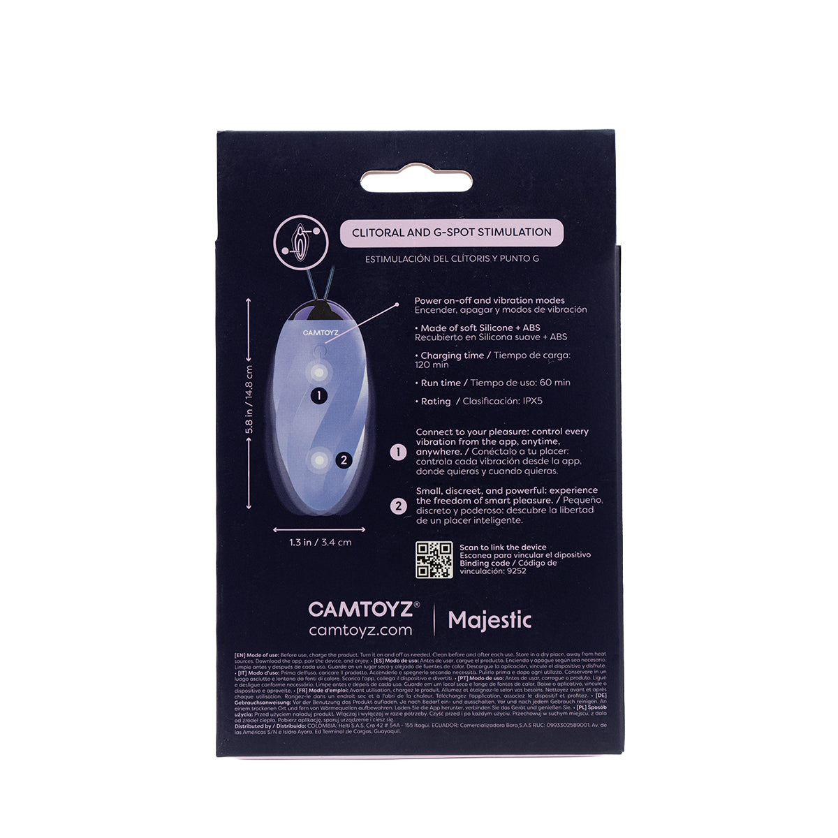 CAMTOYZ HUEVO VIBRADOR EGGY