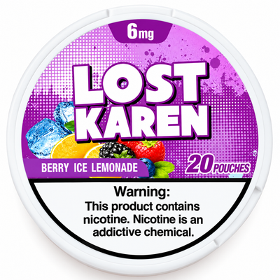 LOST KAREN BERRY ICE LEMONADE POUCHES X20 6MG