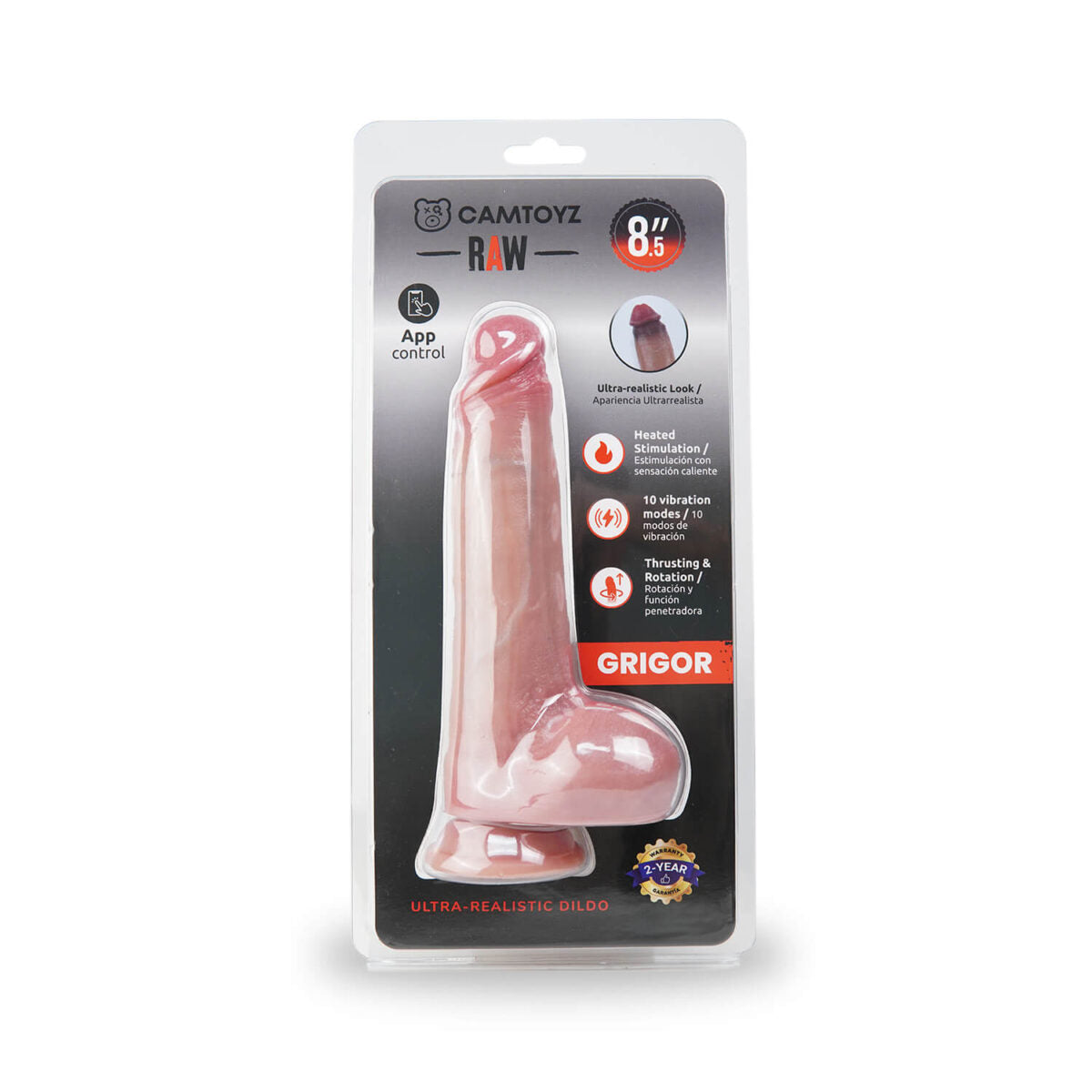 CAMTOYZ RAW DILDO ULTRA-REALISTA GRIGOR